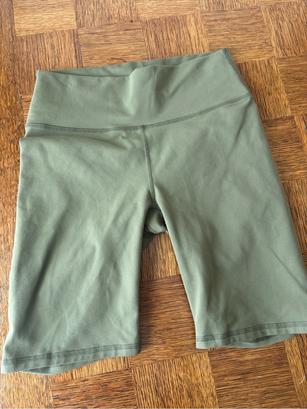Women’s Fabletics Olive High-Waisted Bike Shorts